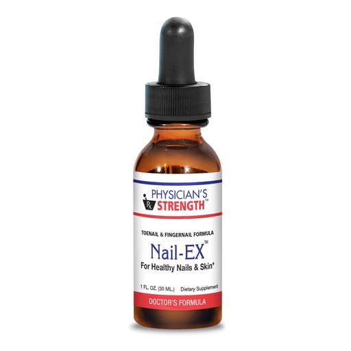 [BRSRMFA3CR6ROD3V] Physician's Strength Nail-EX - 1 fl oz - For Healthy Nails & Skin - Toenail & Fingernail Formula - 43 Servings