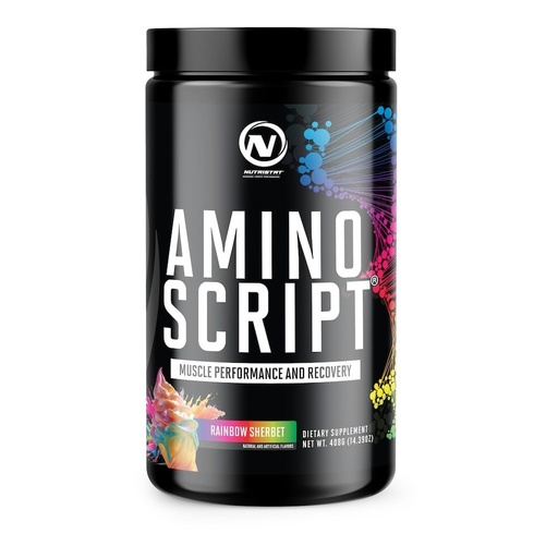[BRSRGZT5CAAQM2DP] Amino-Script® (Rainbow Sherbet) | Loaded with Branch Chain Amino Acids (BCAA’s) and Essential Amino Acids (EAA’s) for optimal muscle protein synthesis (MPS)