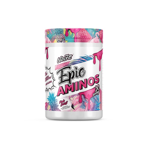[BRSW2AAROB7BG2YY] NutriFitt Epic Aminos EAA Powder 30 Servings Lemon Blitz | EAA powder with amino acids and electrolytes for convenient mixing before during or after training.