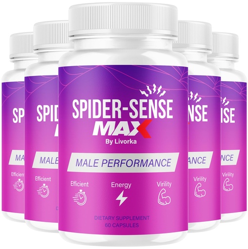 [BRSRABLYAQBRQELP] (5 Pack) Spider Sense Max Pills for Men - SpiderSense Max Capsules for Men Advanced Formula 2025, 5 Bottles for 5 Months