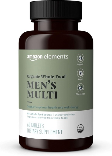[BRSWYBQHCECQ42A6]   Elements Organic Whole Food Men's Multi, 60 tablets