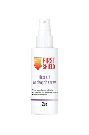 [BRSRMZANOABWMDT4] First Aid Antiseptic Spray, Wound Cleaner, Benzalkonium Chloride for Minor Cuts, Scrapes and Burns – 2 Oz, 1.0 Count, Pack of 1