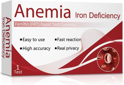 [BRSRYEL7DFYQ4D35] Iron Deficiency Home Test Kit – Accurate & Easy Ferritin Test to Monitor Iron Levels, at-Home Anemia Screening，Suitable for for Both Children and Adults（1Test）