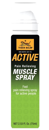 [BRSWGBA3C4OWCGY4] TIGER BALM Active Muscle Spray, 2.53 fl. oz. – Tiger Balm Muscle Rub Spray – Analgesic for Back Discomfort, & More – Relieving for Soreness