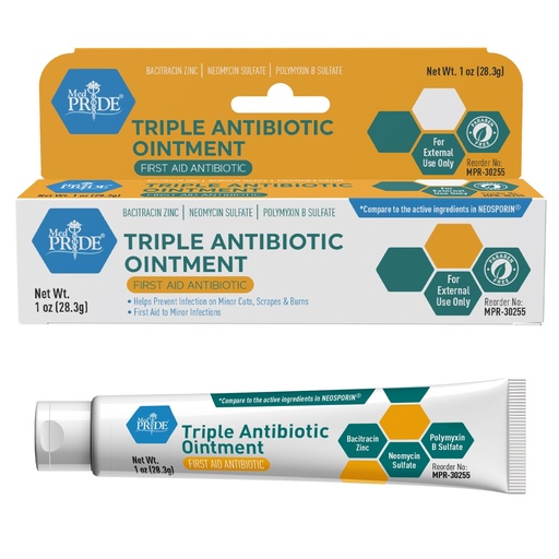 [BRSWIGQ4C57AIAY7] MedPride, Triple Antibiotic- (1 oz Tube Box of 1)