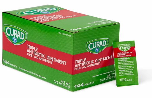 [BRSWIA32DF5AKAY7] CURAD Triple Antibiotic Ointment 0.9g Packets, Pack of 1728