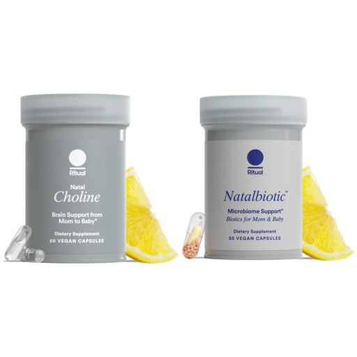 [BRSRGCT6CUCAEYLU] Ritual Natal Choline and Prenatal Probiotics - Support Microbiome, Digestive, and Vaginal Health - Baby's Cognitive Function and Immune Health - Vegan - 30 Servings