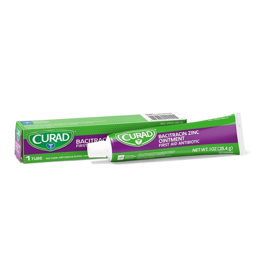 [BRSWIZ35BN6B42DC] CURAD Bacitracin Ointment with Zinc First Aid Antibiotic, 1 oz. Tube, Pack of 12