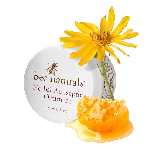 [BRSWI2T5BN6WOE3Y] Herbal Antiseptic Ointment - Calendula, Arnica & Comfrey Oil for Minor Cuts & Scratches - Antibiotic-Free- Healing- good for cuts,scrapes, bruises, bites - Bee Naturals
