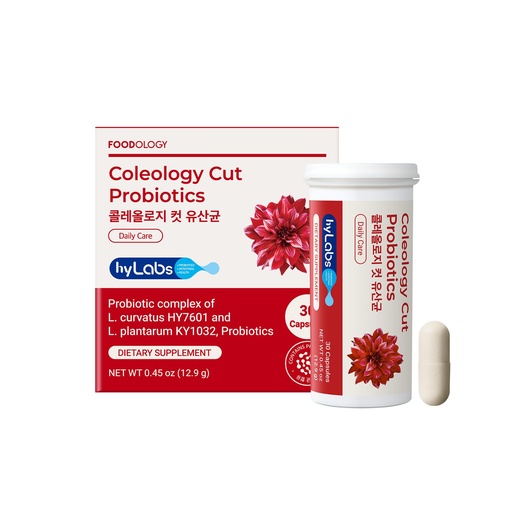 [BRSRGBAEOB7W2EYZ] FOODOLOGY Coleology Cut Probiotics for Bloating Relief 30 Caps, 0.45oz | Probiotics for Weight Management & Immune Support, Gut Health Fiber Supplement with Prebiotics & Digestive Enzymes