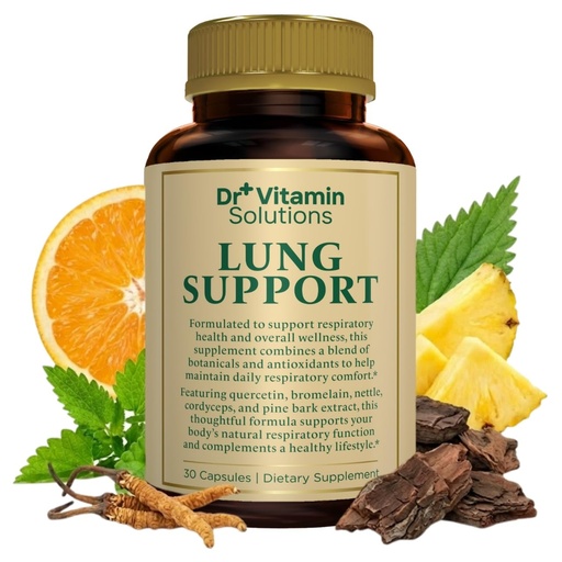 [BRSROGT6AF7AGFLV] Lung Detox for Smokers, 10-in-1 Cleanse w/Mullein Leaf, Vitamin C, Butterbur & Quercetin - Respiratory Support Supplement for Breathing & Lung Health - Non-GMO, Made in USA - 30 Vegan Capsules