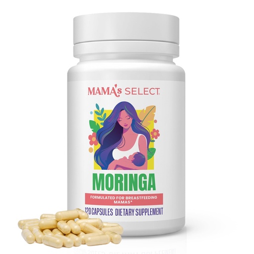 [BRSWKEIPOQGW2FTU] Organic Moringa Capsules 500mg for Breastfeeding – Lactation & Milk Supply | Nutrient-rich moringa leaf for nursing moms, boosts energy, iron & milk supply, vegan, non-GMO, allergen-free, 120 ct