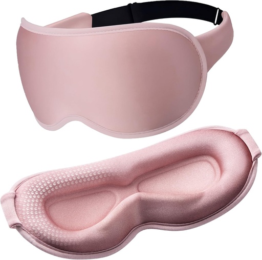 [BRSRAEILOYJWKDTH] Weighted Eye Masks for Sleep, 3D Blackout Sleep Mask for Women | Zero Eye Pressure, Deep Cups; Eyelash Friendly Sleep Mask for Airplane Travel Essentials, Night Shift Nurses, Office Naps