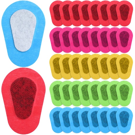 [BRSROYAZDEHQECQU] Panitay 40 Pcs Eye Patches for Adults,3 X 2 Inch,Colorful | Disposable Breathable Medical Bandage, Adhesive Design for Amblyopia Lazy Correction Therapy, Daily Use Patches