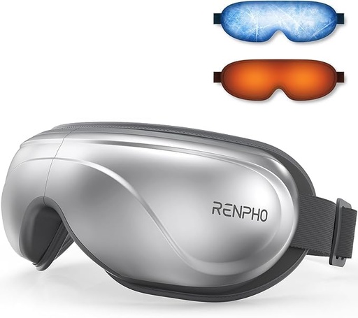 [BRSREZA2DF5AOELP] RENPHO Eyeris 2 Eye Massager with Heat & Cooling, Heated Eye Mask | Heated Eye Care for Eye Fatigue, Dark Circles & Puffiness, Vibration & Compression, FSA Eligible HSA, Gifts for Women & Men