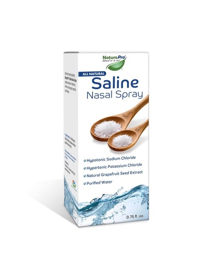 [BRSRACTYBANWA3YU] All Natural Saline Nasal Spray, 0.75 fl. oz., Kosher, Dual Salt Moisturizing Formula