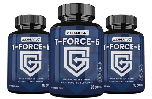 [BRSRGBQ6CEMRYAIZ] (3 Pack) T-Force-5 Advanced Formula for Strength & Stamina Support*, T-Force-5 TestoBooster Dietary Supplement, 270 Capsules