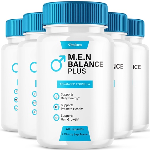 [BRSREAARBABB63L5] (5 Pack) Men Balance Plus Capsules, MenBalance Supplement Pills with Advanced Max Strength, Triple Action Formula Performance Support Capsulas, Natural Premium Ingredients Menbalanced+ Reviews (300ct)