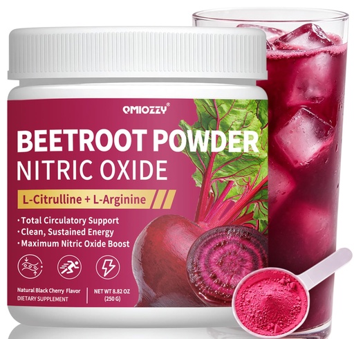 [BRSRYYICAUMR4DTB] Nitric Oxide Supplement - Beet Root Powder with L-Citrulline & L-Arginine | Organic Beetroot Superfood for Men Women to Boost Daily Nutrition,Supports Energy, Heart Health, Vegan, Non-GMO, 35 Servings
