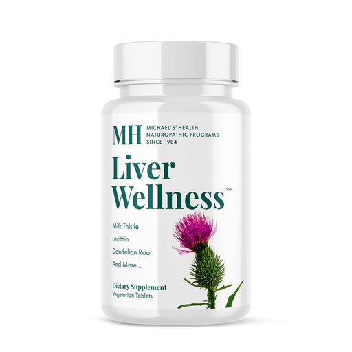 [BRSWIYTQCEGG2CYZ] Michael's Health Naturopathic Programs Liver Wellness - 60 Vegetarian Tablets - Contains Nutrients for Liver Support - Kosher - 20 Servings