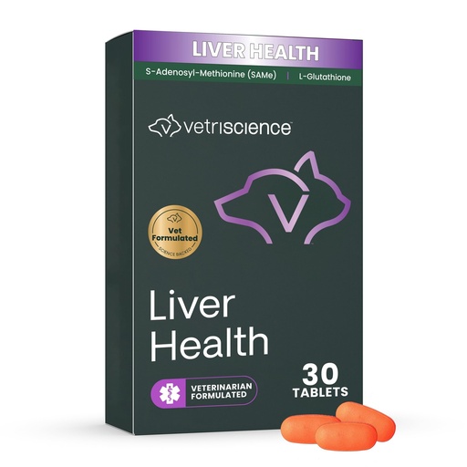 [BRSWIYA6A4JWGCA5] VetriScience Same Liver Health Tablets for Cats & Small Dogs – 90 mg S-Adenosyl Methionine Liver Support Supplement, Methionine Health and Detox Supplement, Glutathione Antioxidant, Tablets, 30 Cnt
