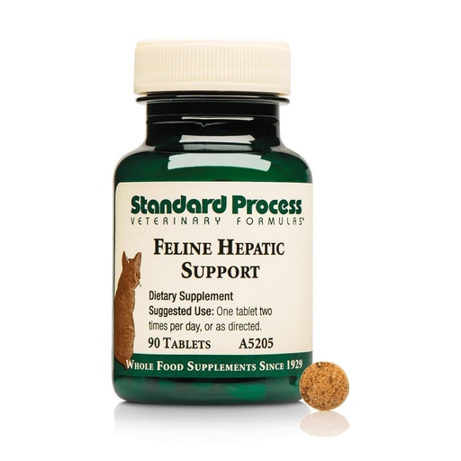 [BRSWKFD5PINWACTO] Standard Process Inc. Feline Hepatic Support - Cat Health Supplement for Liver Support - Hepatic Circulation & Liver Metabolism Aid - Tablet Supplement to Aid Hepatic Immune Function - 90 Tablets
