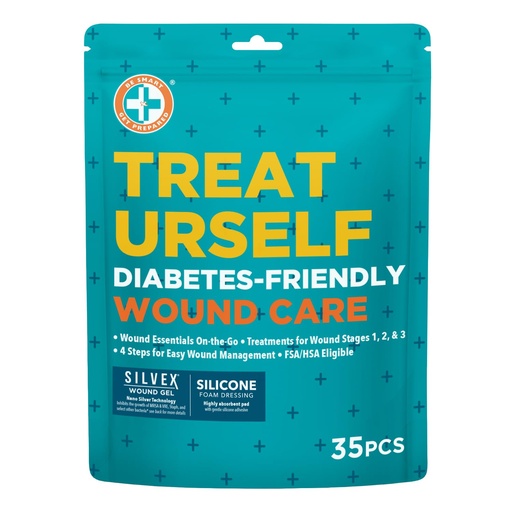 [BRSRMEI5OUCR6F3H] Be Smart Get Prepared Diabetes-Friendly First Aid 35pc Advanced Wound Care