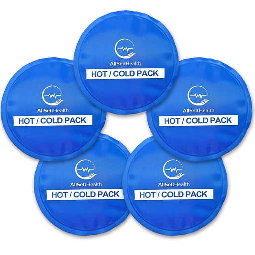 [BRSWYGQLCMJRSCTA] Reusable Round Hot and Cold Gel Ice Packs for Injuries | Cold Compress, Ice Pack, Cold Pack, Gel ice Pack, Cold Packs for Injuries | 5 Pack | Flexible Round Ice Packs for Eye and Neck, Leak-Resistant, Non-Toxic Cold Compress