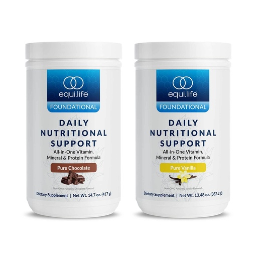 [BRSROBAHBYHW2ELX] Equilife Daily Nutritional Support Bundle, Chocolate & Vanilla, 28 Servings