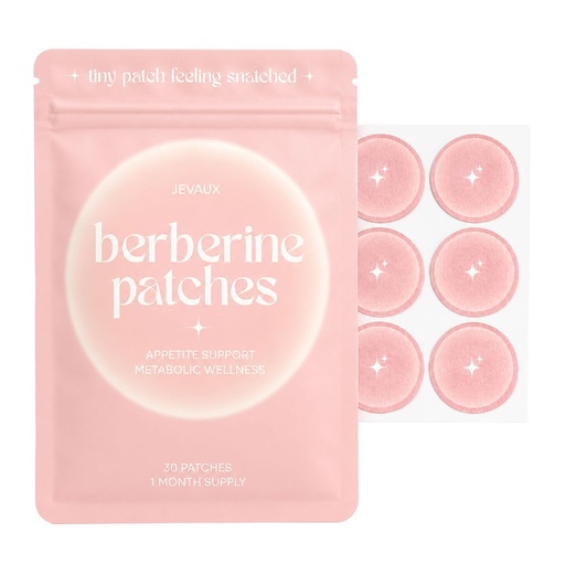[BRSRYED6OQGWK2TK] Berberine Patches with B Vitamin Complex | L-Glutamine, Chromium, Cinnamon & Pomegranate-30 count