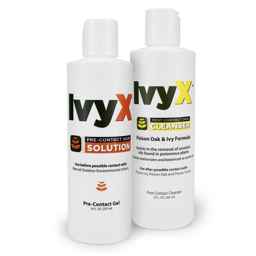 [BRSROHQ5PMCR6EQ6] CoreTex Ivy X Pre & Post Poison Ivy Treatment Combo Kit - 8oz Bottles of Rash Prevention & Treatment to Protect Against Itching - Also Works on Poison Oak & Sumac Oils