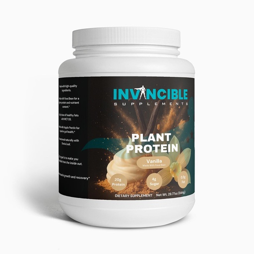 [BRSREAQFCMHRYETX] Plant Protein Vanilla | 21g Protein, Dairy-Free, Gluten-Free, Vegan Protein Powder | Muscle Recovery,Smooth Vanilla Flavor | Non-GMO, Keto-Friendly