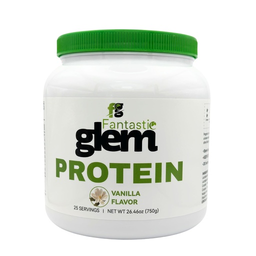 [BRSRAHD5CV6BU3A6] Vanilla Protein Powder – Support Muscle Growth, Recovery, and Overall Wellness - GMO, Soy Gluten and Sugar Free, 20g of Protein per Serving - 25 Servings, 750g
