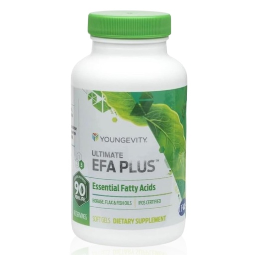 [BRSWIZYKBBYWEAL4] Ultimate EFA Plus by Youngevity, 90 soft gels | Omega 3-6-9 fish oil, heart and brain support, memory and focus, antioxidant properties, bone and skin health, 90 softgels