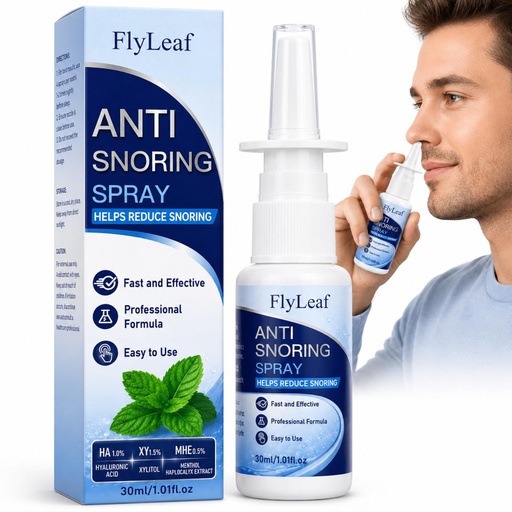 [BRSRYZY6BVYGYDIY] Anti Snoring Spray - Gentle Snoring Solution & Snore Stopper | Moisturizing Throat Spray for Quieter Sleep, Drug-Free Bedtime Mist for Better Breathing Comfort, 1 Fl Oz