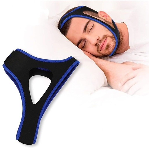 [BRSREEL2O4NBQH33] Anti Snoring Chin Strap, Anti Snoring Devices,Adjustable & Breathable Chin Strap, Effective Snoring Solution to Stop Snoring,Black