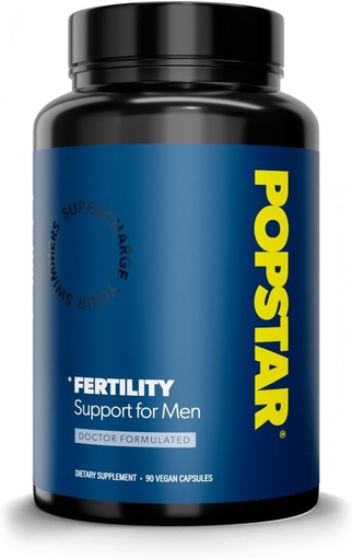 [BRSROBQZOAMQKFD2] Fertility Supplement for Men - Doctor Formulated - Made in The USA - Men's Prenatal Vitamins - Male Fertility Supplements - Booster - Count & Motility Activator - 90 Vegan Capsules (1 Month Supply)