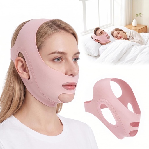 [BRSRYYIZOJYBG23U] Chin Strap for Sleeping, Double-Layer Design | Dual-Band Design with Breathable Comfort, Anti-Slip Stability and an Adjustable Fit