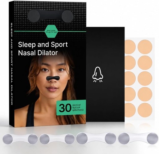 [BRSRGCYCAANQGYAV] Nasal Strips for Snoring – Reusable Nose Strips, Improve Breathing Sleeping Quality & Nasal Congestion Relief, Snoring Solution Nasal Dilators to Open Passages & Improve Airflow, Clear (30 Count)