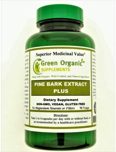 [BRSWYZIQCQDRGDLL] Green Organic Supplements Pine Bark, Pycgnogenol (Pack of 1)