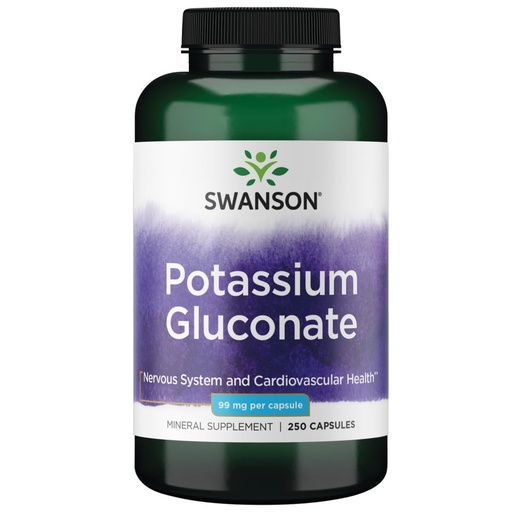 [BRSWIYT7PMOQOHYZ] Swanson Potassium (Gluconate) 99 Milligrams 250 Capsules