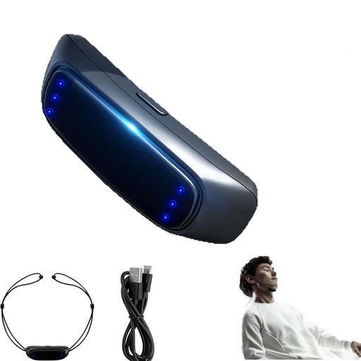 [BRSRECQYPIIAM3IV] Anti-Snoring Device with 6 Adjustable Modes, Long Battery Life,Noise-Canceling & Silent Operation with Feedback Sleep, Ergonomic Design, Electronic Snore Stopper for Men and Women (1PCS)