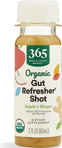 [BRSROGIDCV5GEFIY] 365 by Whole Foods Market Organic Gut Health Perishable Shot, 2 FZ