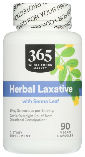 [BRSW2EAROYFWMH3A] 365 By Whole Foods Market, Natural Laxative, 90 Count