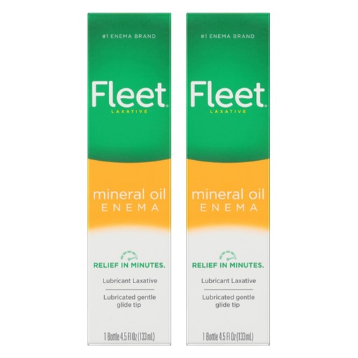 [BRSWIF35BYNR4E3M] Fleet Laxative Mineral Oil Enema, 4.5 fl oz (Pack of 2)
