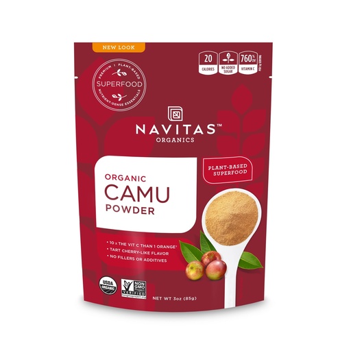 [BRSWIHYBC4HRMCDY] Navitas Organics Camu Camu Powder, 3 oz. Bag, 17 Servings — Organic, Non-GMO, Gluten-Free