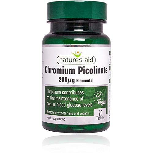[BRSWGFITCUDRADY3] Natures Aid Chromium Picolinate 200� g Elemental 90 Tabs - 2 Pack