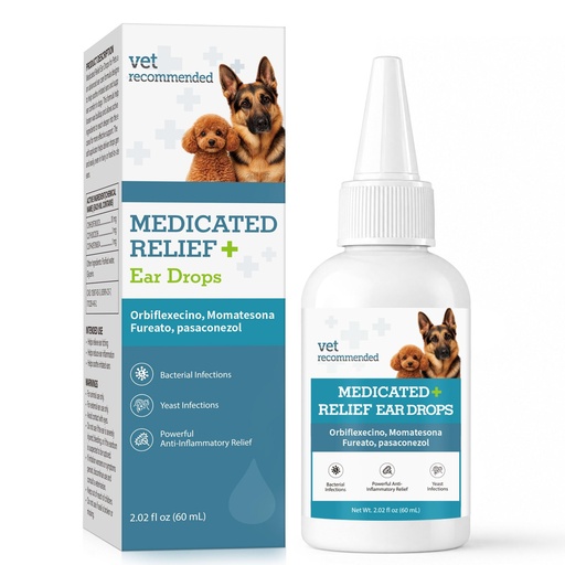 [BRSRYYYBOYMBSEL5] Dog Ear Infection Treatment, Yeast Infection Treatment for Dogs, Dog Ear Drops, Helps Relieve Ear Discomfort, Reduce Wax Buildup & Maintain Ear Cleanliness, Easy-to-Use Dropper, 2.02 fl oz (60 mL)