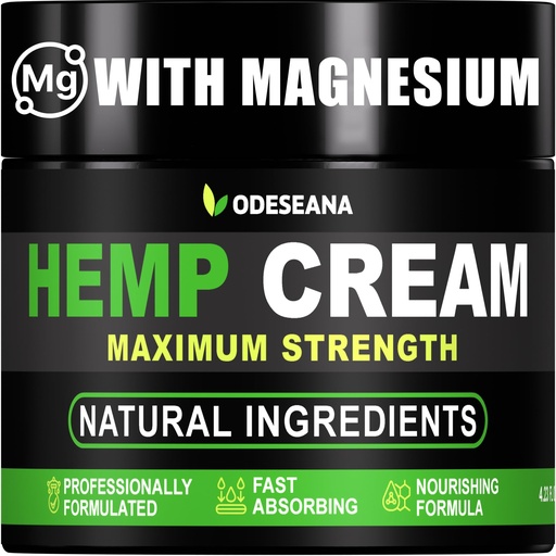 [BRSRGALQCMHAK2Q3] Hemp Cream 4.23 oz - Maximum Strength Gel with Premium Hemp Oil, Arnica, MSM, Alpha Lipoic Acid - Advanced Formula - Fast Absorption, Non-Greasy - Natural Lotion Rub - Arnica Cream for Day & Night