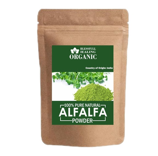 [BRSROCYOAUHAID3J] Blessfull Healing Organic 100% Pure Natural Alfalfa Powder | 100 Gram / 3.52 oz